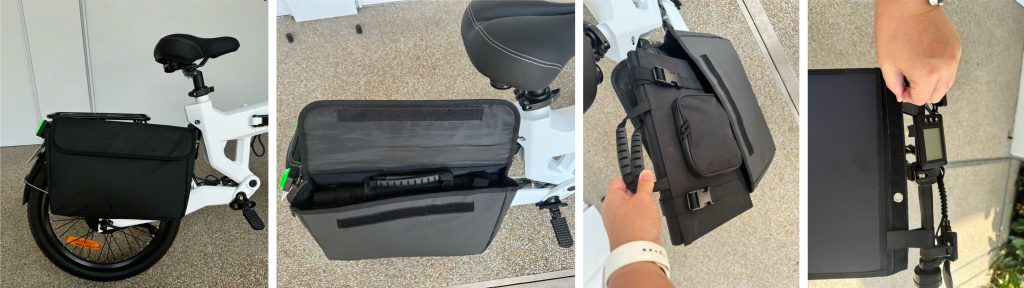 ATOM Full eBike追加アクセサリー　ポータブルソーラーパネル フル電動サイクル「ATOM Full eBike」向けに新開発した専用